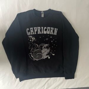 Gildan Black Capricorn Crewneck Sweater